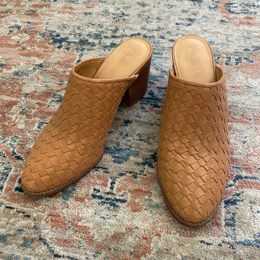 Madewell basket weave mules - Picture 1 of 6